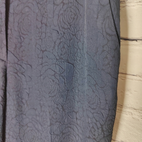 Equipment Femme Arwen Trouser Pants Navy Rose Textured Design Size 2 - Picture 6 of 9